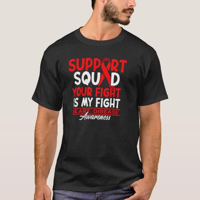 Camiseta Support Squad I Coronary Bypass Surgery Open Heart (Frente)
