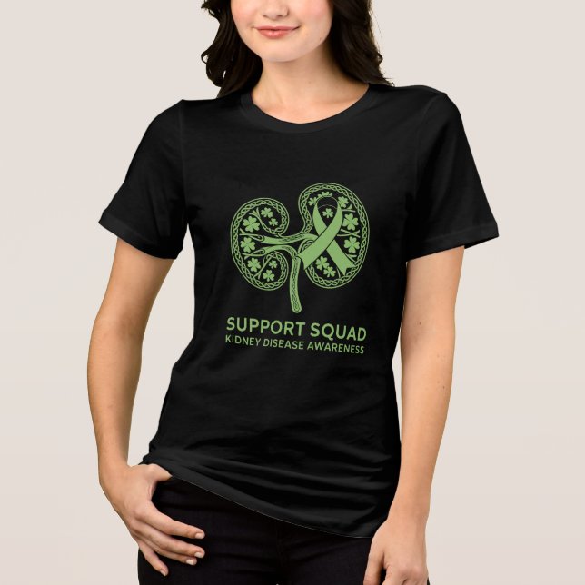 Camiseta Support Squad Kidney Disease Awareness (Frente)