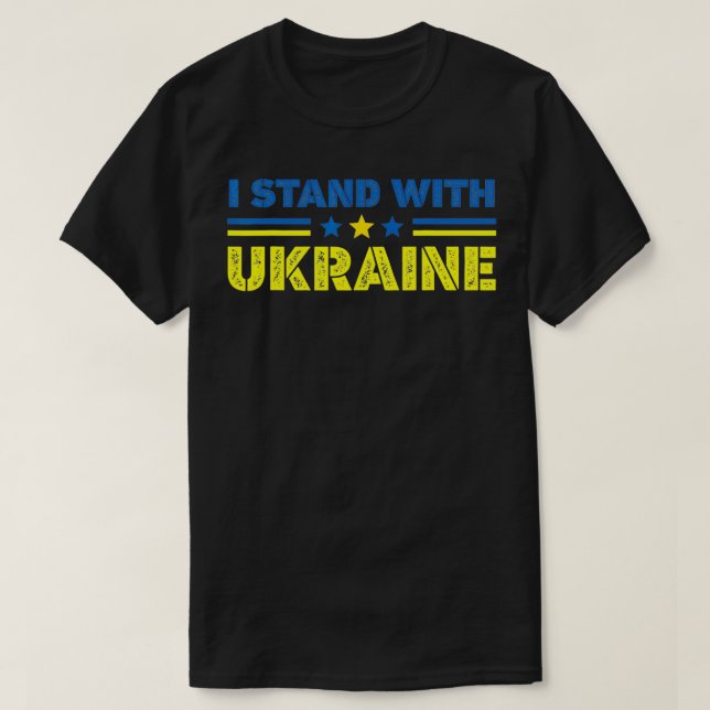 Camiseta Support Ukraine I Stand with Support Ukraine  (Frente do Design)