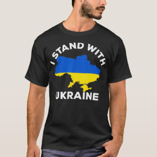 Camiseta Support Ukraine I Stand With Ukraine Ukrainian Map