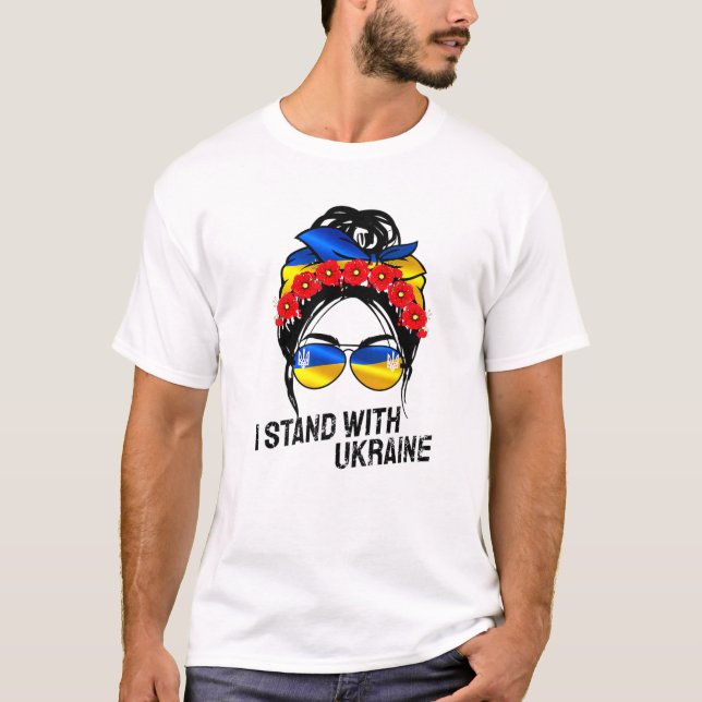 Camiseta Support Ukraine Pride I Stand With Ukraine Flag Fo (Frente)