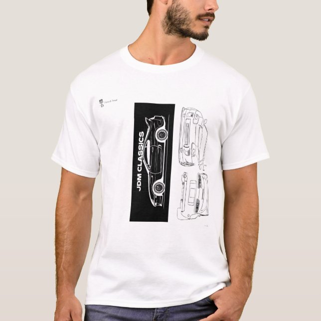 Camiseta Supra Preta e Branca | Piston & Thread (Frente)