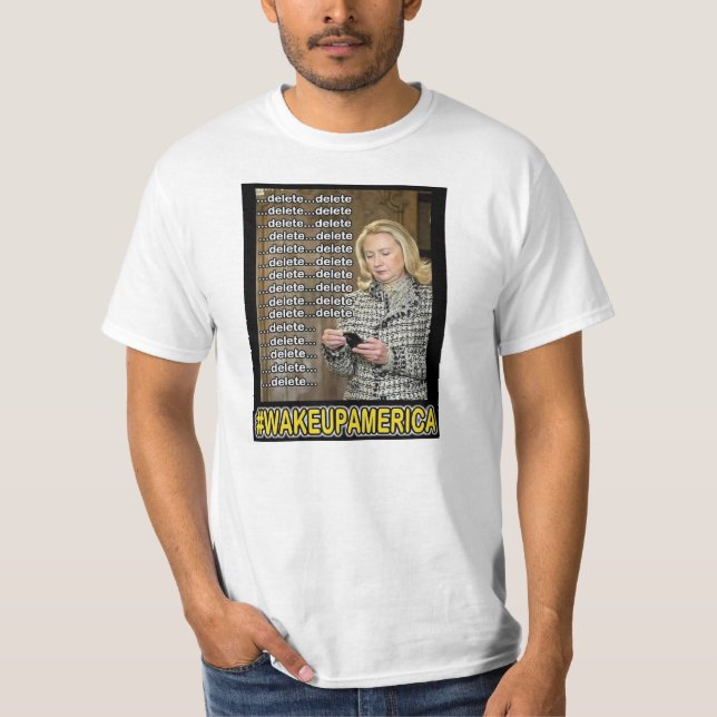 Camiseta Supressão Hillary da supressão da supressão da (Frente)