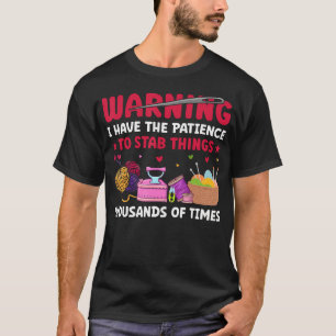 Camiseta Suprimentos de Costura e Ponto Cruz Engraçados