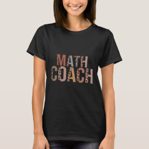 Camiseta Suprimentos de Treinador de Matemática Leopardo Di