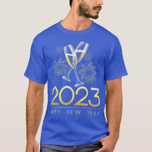 Camiseta Suprimentos de véspera de ano novo 2023 Feliz ano