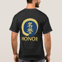 Suprimentos do Sensei Bushido Honra Kanji