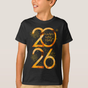 Camiseta Suprimentos para Festa de Ano Novo 2026 Família Co