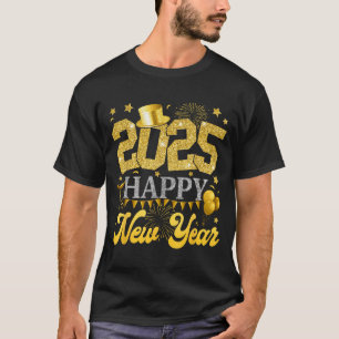 Camiseta Suprimentos para Festa de Réveillon 2025 Feliz Ano