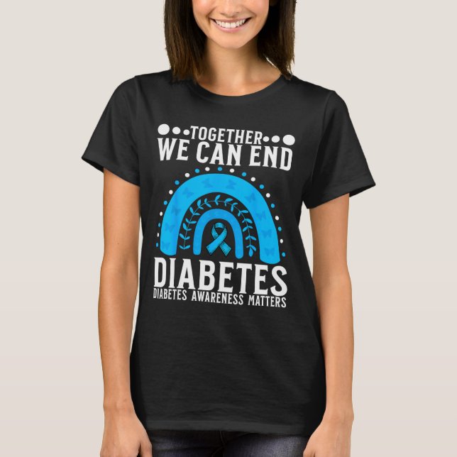 Camiseta Suprt Diabetes Awareness Month For Diabetes Women  (Frente)