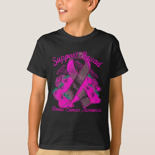 Camiseta Suprt Squad Breast Cancer Awareness Nk Ribbon Wome (Frente)