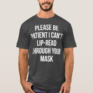 Camiseta Surda deficiente auditiva Purgamento através da má