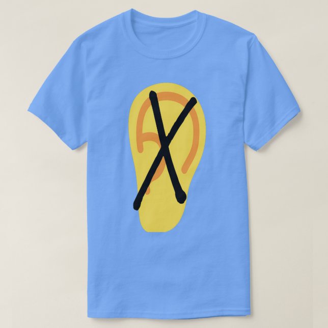 Camiseta surdez (Frente do Design)