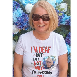 Camiseta Surdo e Orgulhoso, audição engraçada Imparou Gi Pe