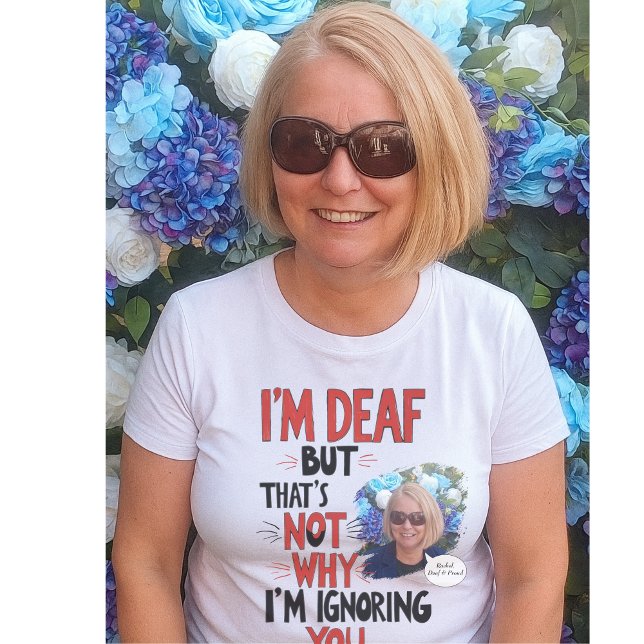 Camiseta Surdo e Orgulhoso, audição engraçada Imparou Gi Pe (Criador carregado)