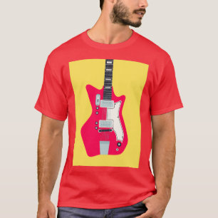 Camiseta Surf 60s - Rock Electric Guitar Yellow