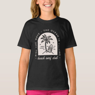 Camiseta Surf Beach clube surfing amantes da tripulação vin