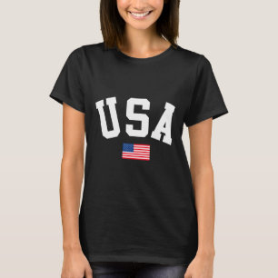 Camiseta Surf Cool Para Homens Mulheres 4 De Julho Bandeira