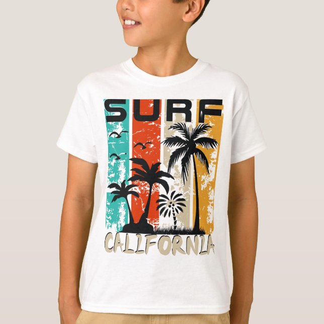 Camiseta Surf da Califórnia Bliss: Ande pelas ondas (Frente)