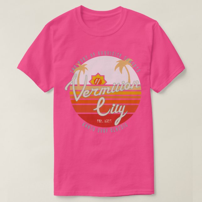 Camiseta Surf da Cidade do Vermilion (Frente do Design)