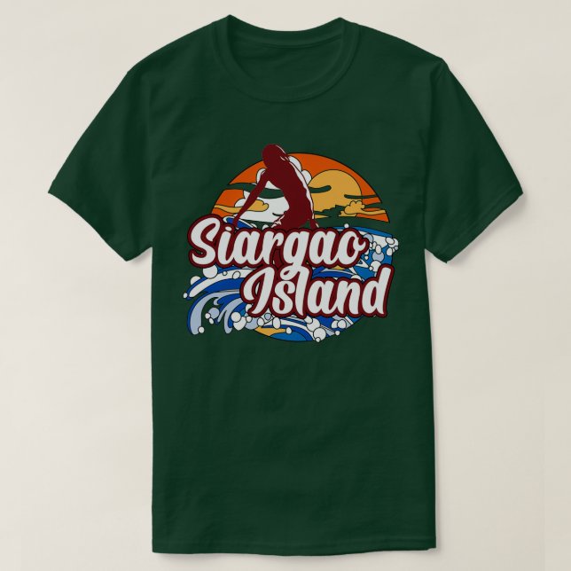 Camiseta Surf da ilha Siargao (Frente do Design)