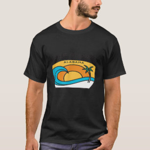 Camiseta Surf De Arte Novelada Da Árvore Palm Do Golfo Orig