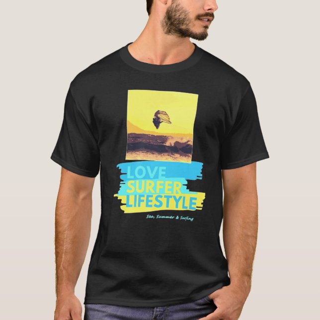 Camiseta Surf de Design de cultura (Frente)