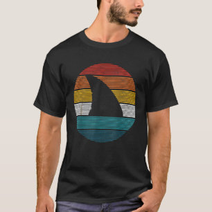 Camiseta Surf De Divisor De Fim De Tubarão Scuba - Retro D