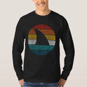 Camiseta Surf De Divisor De Fim De Tubarão Scuba - Retro D