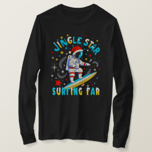 Camiseta Surf de espaço com Papais noeis no Cosmic Adventur