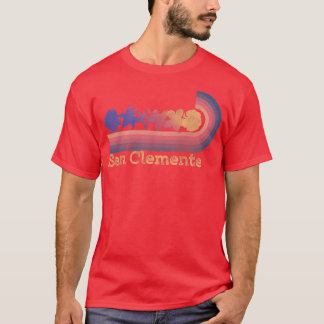 Camiseta Surf de Estilo 80s para Flores Tropicais Retro San