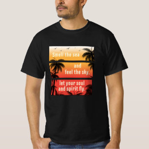 Camiseta Surf de férias de praia do verão, mar Legal, dom