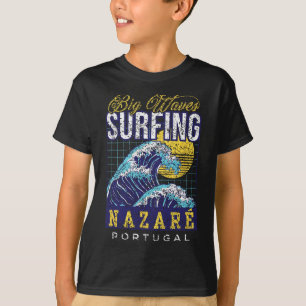Camiseta Surf de Grandes Ondas Nazaré Portugal Surfista Sur
