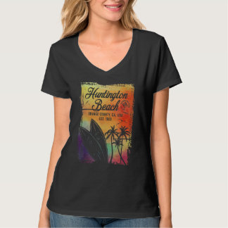 Camiseta Surf de praia em Huntington,  da Califórnia Surf V
