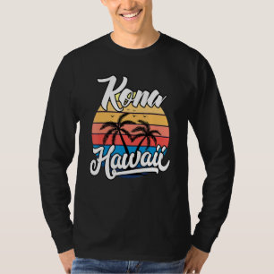 Camiseta Surf de praia Vintage Kona Hawaii Surfing 70 e 80