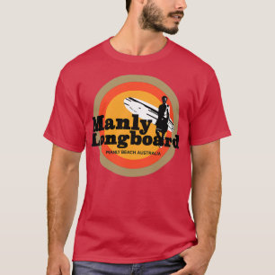 Camiseta Surf de retro Manly Longboard