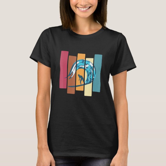 Camiseta Surf de Surf de pranchas de surfboard das ondas de (Frente)