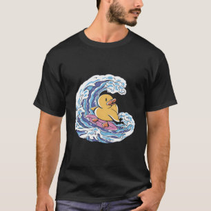 Camiseta Surf de surfe com pata de borracha branca Ducky Ka