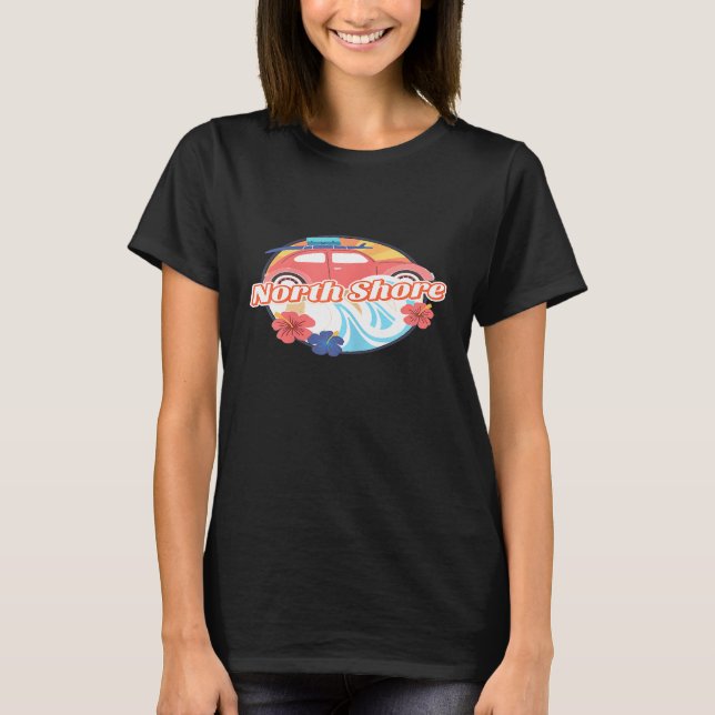 Camiseta Surf de surfe de North Shore no Havaí (Frente)