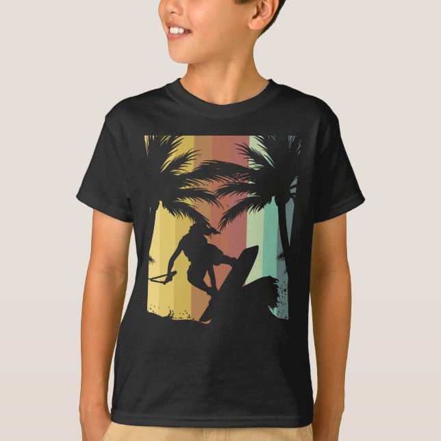 Camiseta Surf de Wakeboard do surf (Frente)