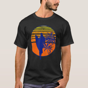 Camiseta Surf desportivo Surfboard Surfer Ocean Tropical Su