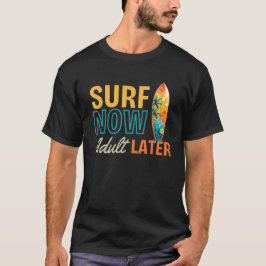 Camiseta Surf Engraçado Dizendo Praia Oceano de Vida Onda d