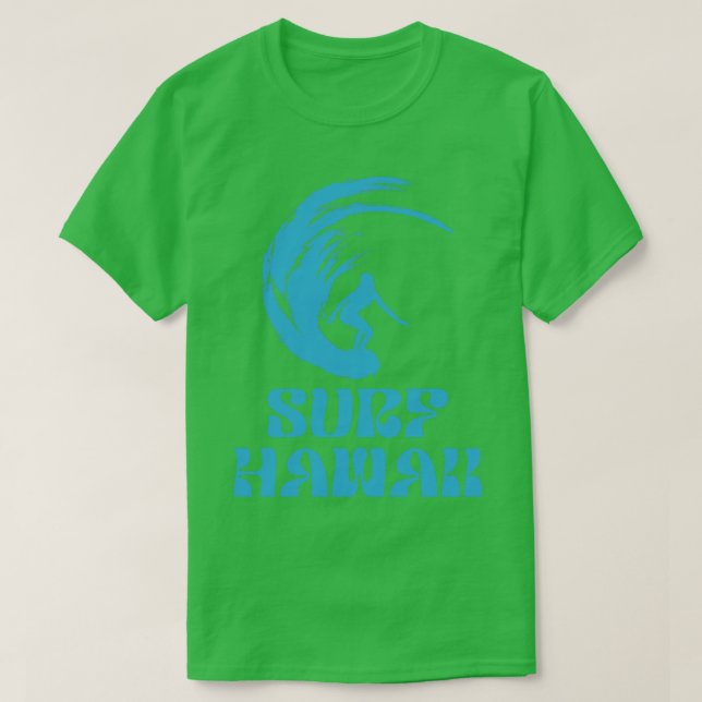 Camiseta Surf Hawaii Blue Ocean TSirt (Frente do Design)