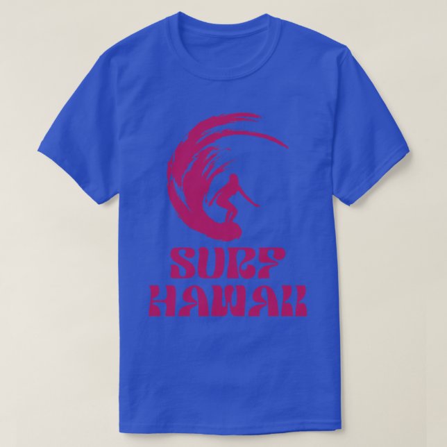 Camiseta Surf Hawaii Hibiscus TSirt (Frente do Design)