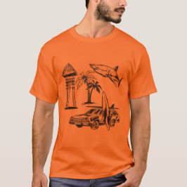 Camiseta Surf Imagens do Design Surf de Vintage