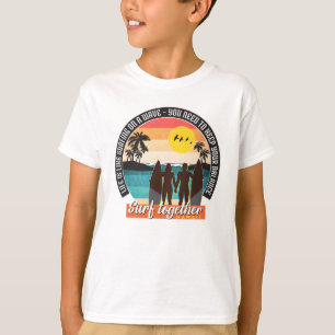 Camiseta Surf junto - Mantenha o equilíbrio
