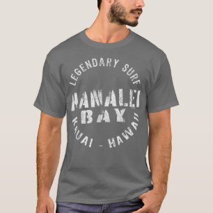 CAMISETA SURF LEGENDÁRIO HANALEI BAY KAUAI HAWAII - CÍRCULO