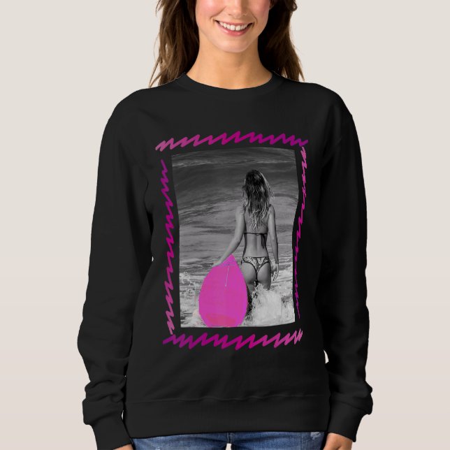 Camiseta Surf Life Babe 80s - Gráficos de estilo de imagem  (Frente)