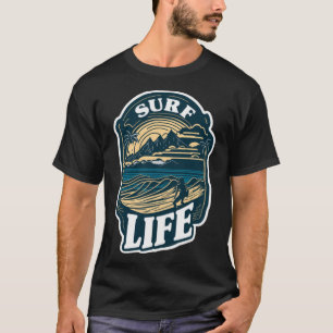 Camiseta Surf Life Tropical Beach Vacing Hawaii Surfing