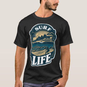 Camiseta Surf Life Tropical Beach Vacing Hawaii Surfing